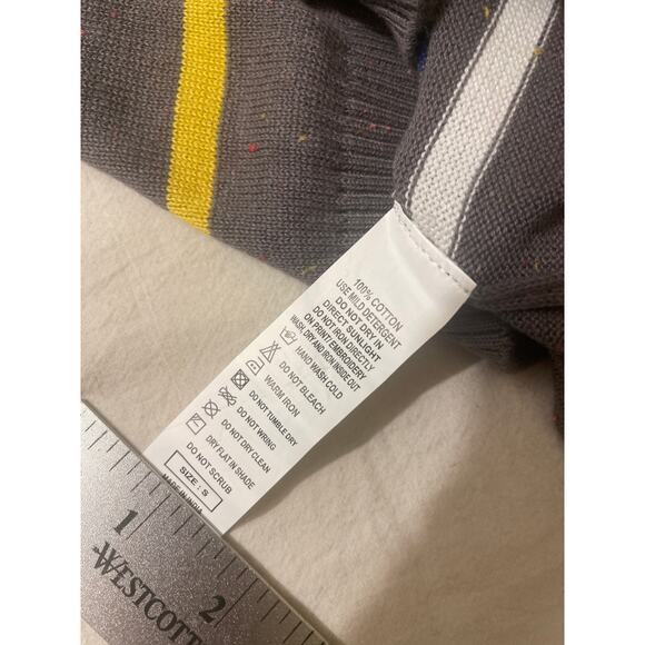 Benetton Boys Size Small Sweater‎ Knit Striped Casual Play Shirtwqqqqqq2 - Picture 5 of 6